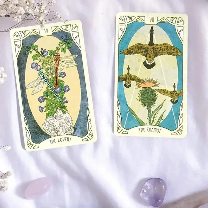 78 dek Kad Tarot The Forager's Daughter Permainan Papan Kad Oracle Permainan Pesta Alat Ramalan Misteri Dek Ramalan
