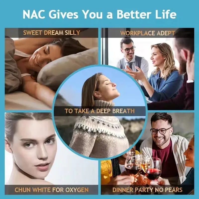 NAC Glutathione Food Supplement Detox & Antioxidant Anti-Aging for Liver Health Immune Support Skin Care Hair Nails — image 2