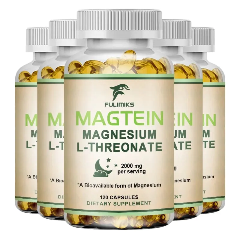 Magnesium L-Threonate Supplement with Magtein Supports Short & Long-Term Memory Cognitive Health Focus Bone & Joint Health