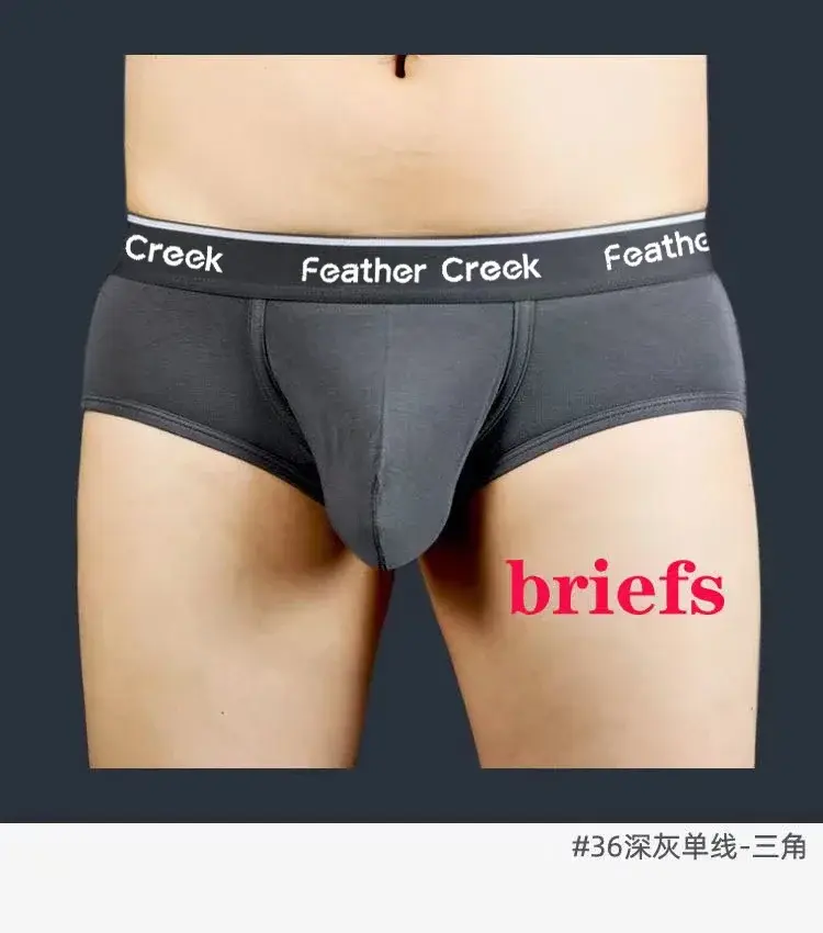 큰 주머니 남자 팬티 U 볼록한 앞 주머니 플랫 발 삼각형 섹시한 반바지 남성용 유행 속옷 — image 8