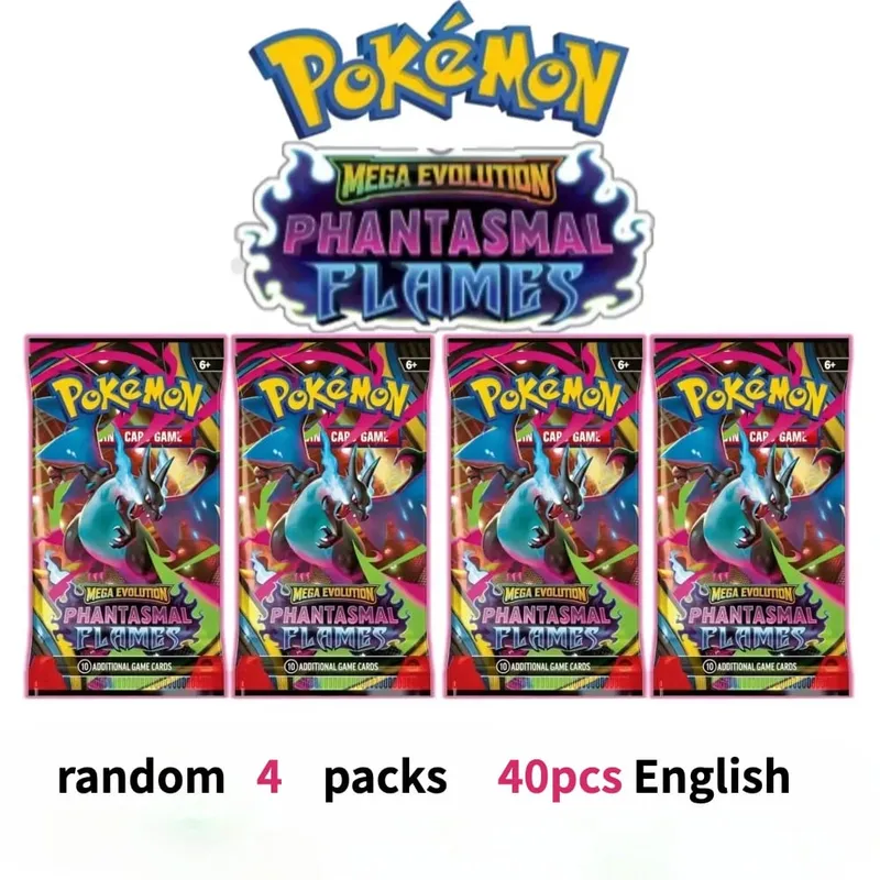 楽しい 40 ピースポケモンカードパック 4 セット日月バイオレット 151 英語トレーディングカードグッズおもちゃハロウィンギフトファンタジー SF