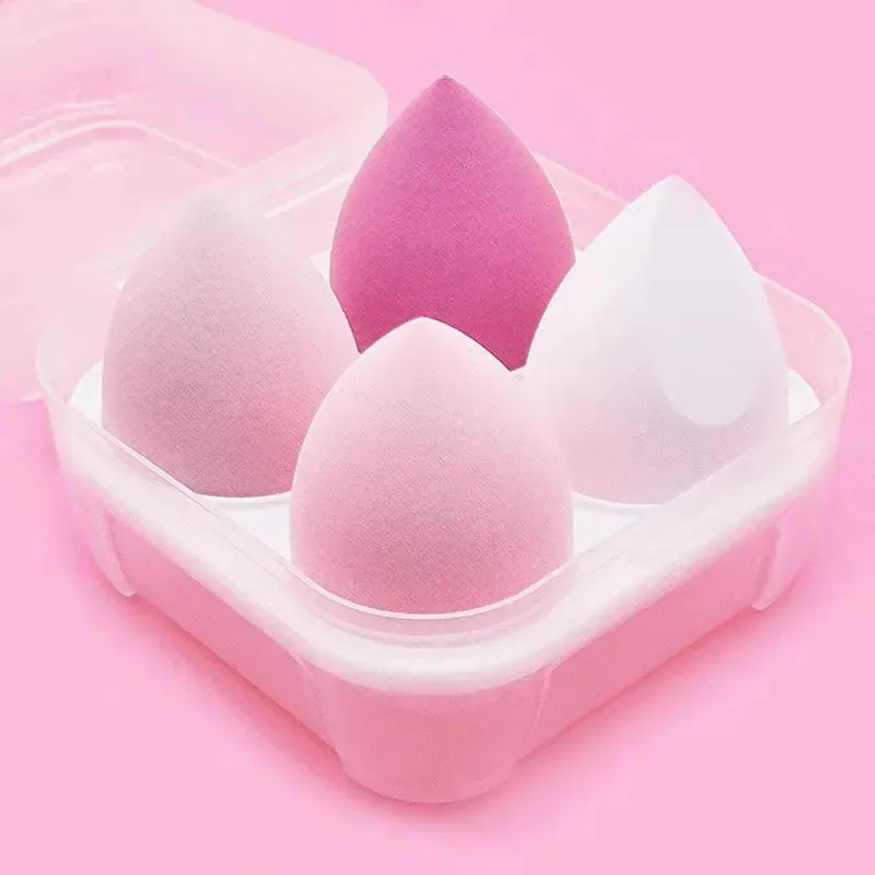 4/8/16pcs Cosmetic Puff Set Beauty Egg Wet And Dry Dual-Use Egg Makeup Foundation Sponge Air Cushion Puff Soft Makeup Tools