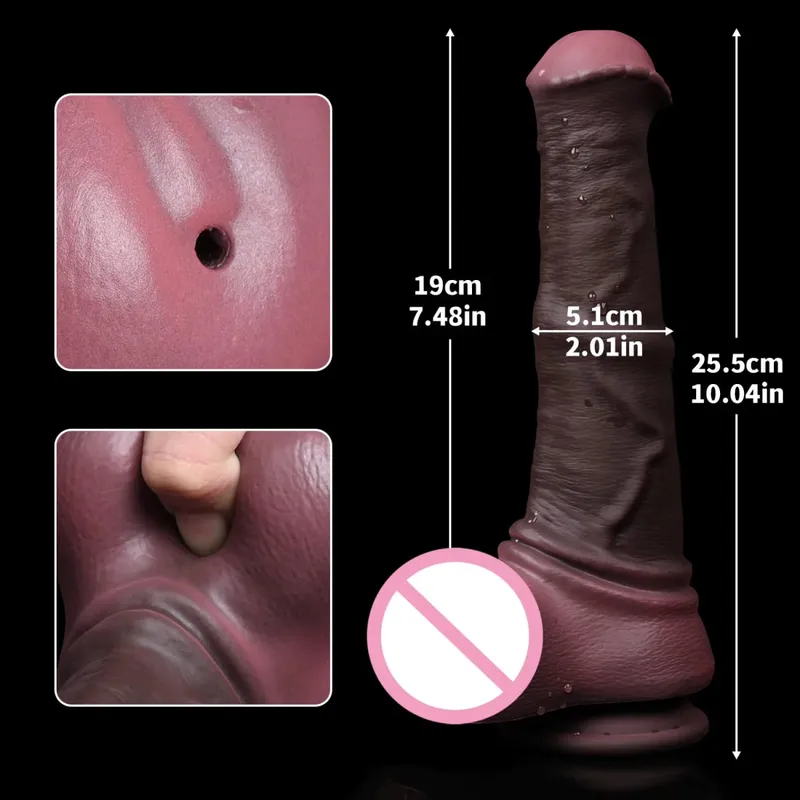 Horse Dildo Sliding Foreskin Ejaculating Penis Vagina Monster Dildos for Women Water Spray Penis Anal Plug Sexy Adult Sex Toy 18