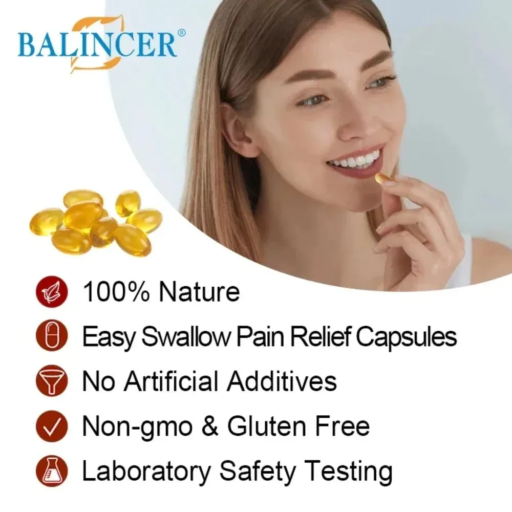 Bee Venom Extract Capsules for Relieve Joint & Knee Pain Relieve Discomfort of Bones and Joint Non-GMO