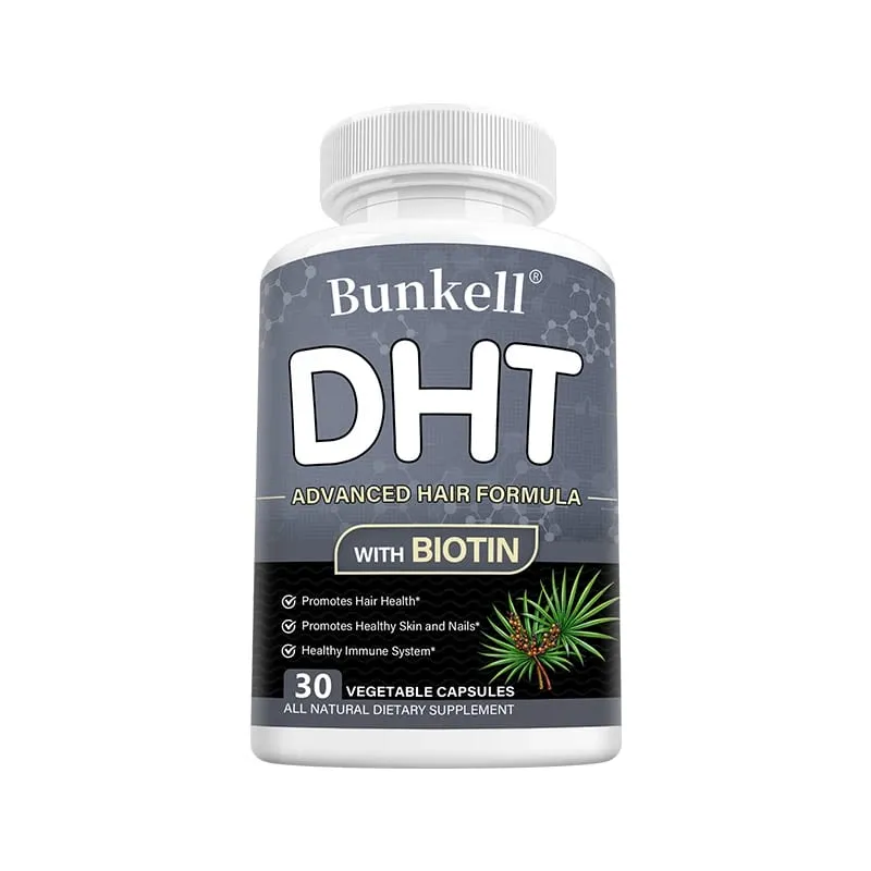 DHT Blocker Premium Hair Care Formula with Biotin Supplement Support Healthy Hair Skin and Nails Promote Immune System