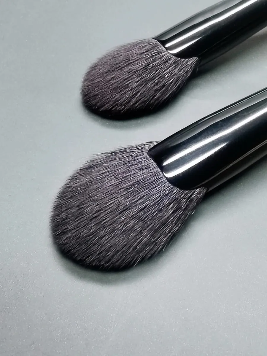 Vějířový štětec na make-up Zvýrazňovač obličeje Shadow Kozí chlupy Blush Pudr štětce na make-up Pro Základní kosmetické nástroje — image 5