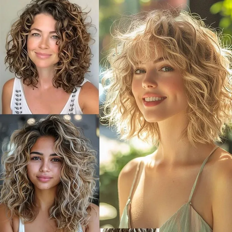 12Inch Synthetic Short Wavy Curly Hair Extension 4pcs/set Clip in Hair Easy to Wear for Women Party Use Daily — image 7