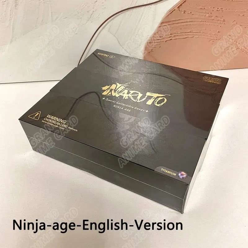 Genuine Naruto T4W8 JIN1 JIN2 SEA English Version Global Version Booster Box Anime TCG Rare CR Ninja World Collection Card