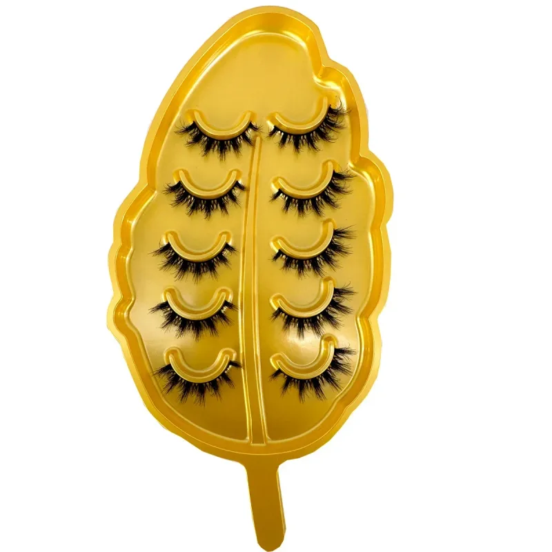 NEW Cat/Fox Eye Effect 5pairs Messy Fluffy Volume Eyelashes6D Super Fluffy Wispy Mink Eyelashes Dramatic Lashes Eyelash