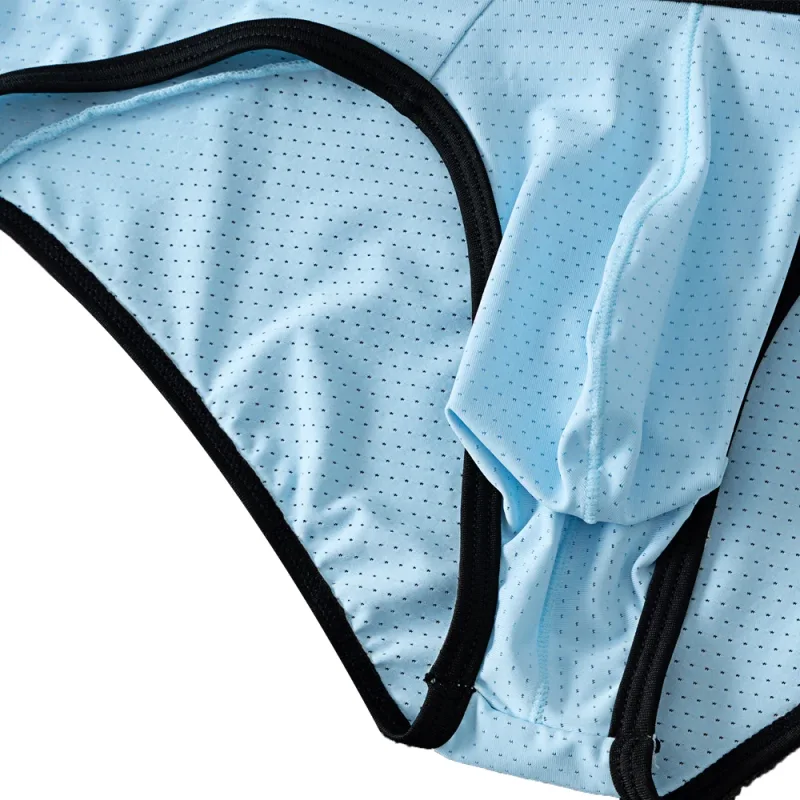 Fashion Mens Underwear Briefs Breathable Mesh Men's Panties Men Brief Bikini Underpants Back Patch Big Pouch Man Trunks D3-11