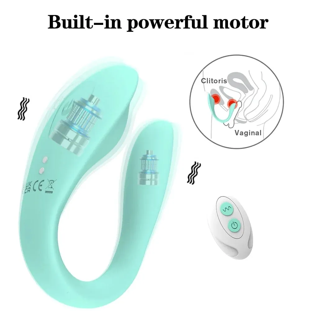 9 Speed U-Shape Wearable Vibrator Wireless Remote Dual Motors Clitoral & G Spot Stimulator Adult Sex Toy for Women — image 5