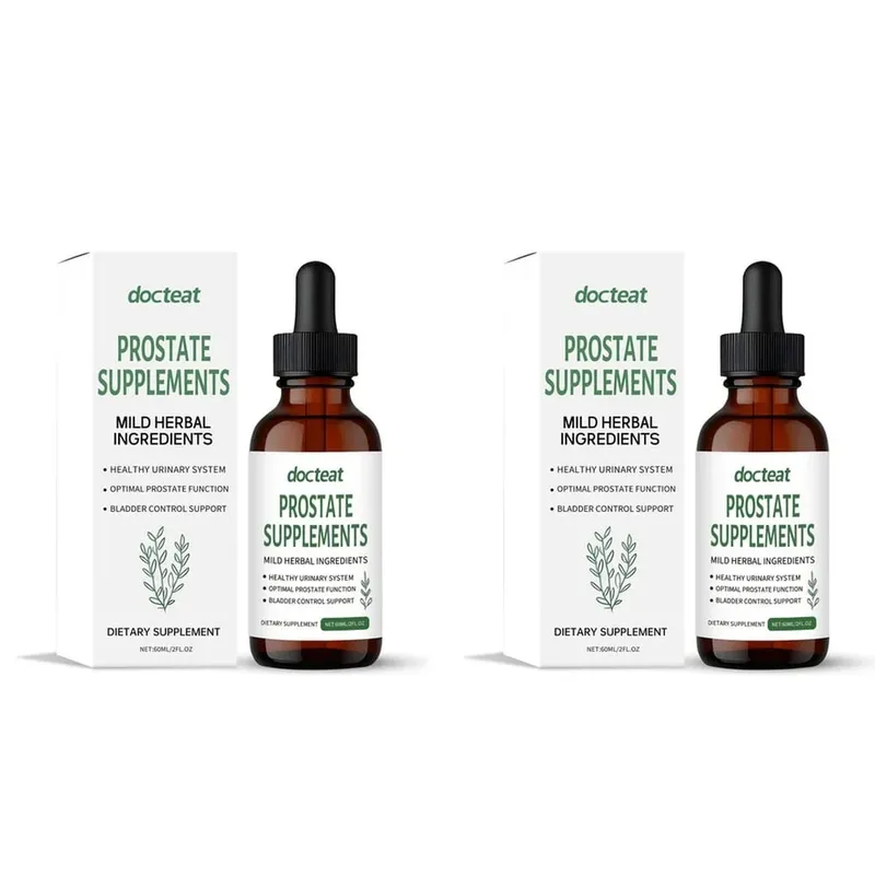 Docteat Prostate Health Supplement Liquid Drops 60ml with Saw Palmetto Extract Stinging Nettle Root Extract And Pumpkin Seed Ext