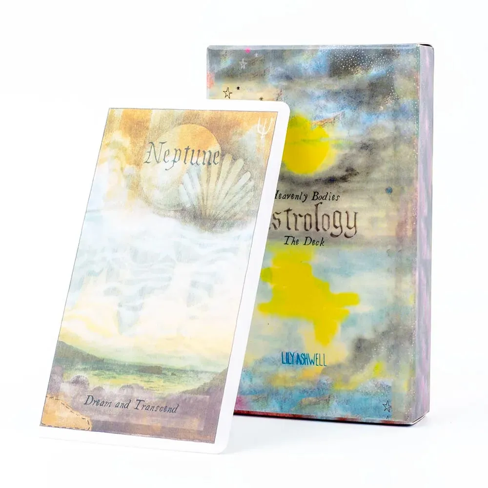 Heavenly Bodies 51-teiliges Astrologie-Orakel-Kartendeck für Schicksals-Wahrsagerei und Wahrsagerei, 10,4 x 6,1 cm großes Brettspiel für Partyspaß