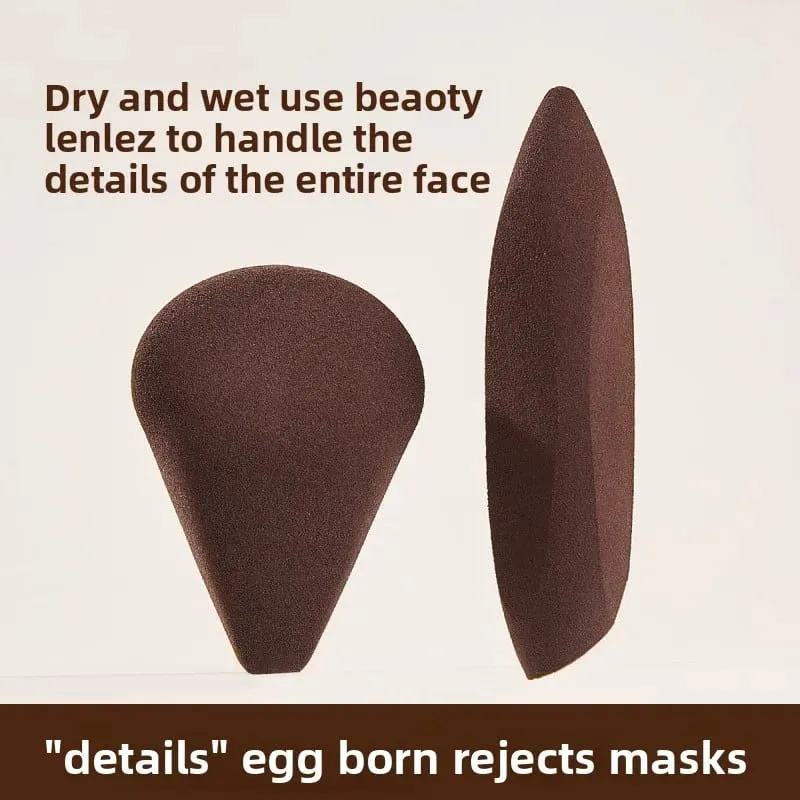 2pcs Finger Shape Makeup Sponge Set Soft Reusable Cosmetic Puff for Foundation Highlighter Concealer Blending for Face Contour