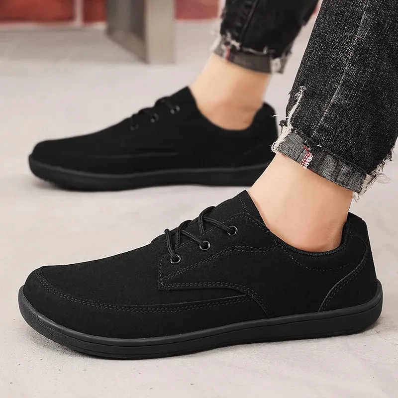 Men Suede Casual Wide Toe Shoes Beige Thick Soled Lace Up Walking Shoes Also Suitable for Designer Retro Style Denim Boot Sizes