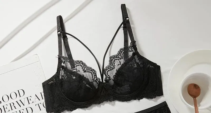 Ensemble de Lingerie en dentelle fine pour femmes, soutien-gorge à armatures doux, soutien-gorge Push Up, minimisant le buste, Anti-affaissement, doux et confortable, 32-42, nouvelle collection