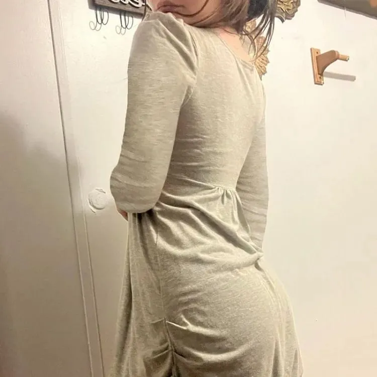 Elegantní sladká mašle Patchwork Falešné dvoudílné šaty Sexy šaty s čtvercovým límečkem pro ženy S dlouhým rukávem Volné Vestidos Dámské