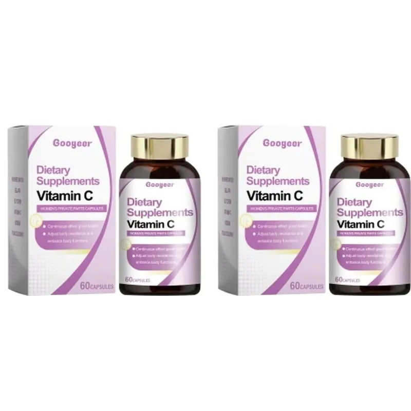 Vitamin C Capsules 60 Count Daily Nutrition Supplement Convenient Format for General Wellness and Healthy Lifestyle Support