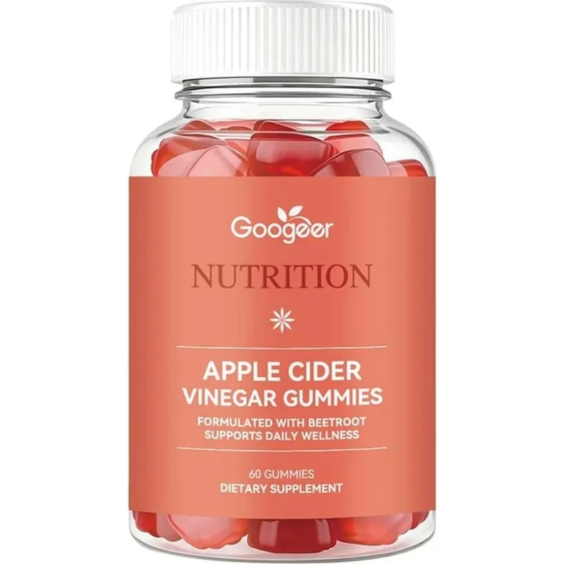 Googeer Apple Cider Vinegar Gummies Fruity with Beetroot Extract and Vitamin B12 Supports Daily Health Management 60 Gummies