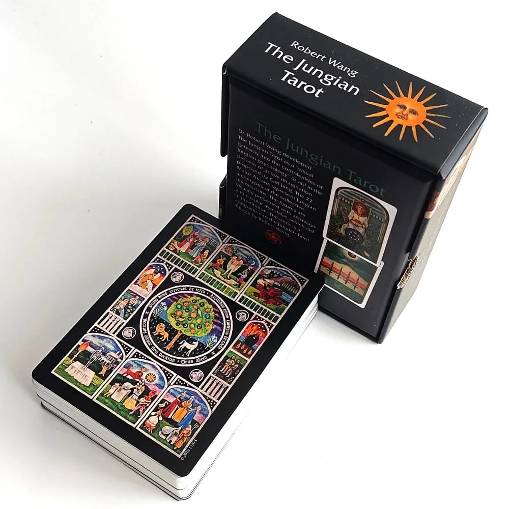 Ang Jungian Tarot Deck sa Rigid Box 78 Double-embossed Card para sa Aktibong Imahinasyon Jung Archetypes Psychology