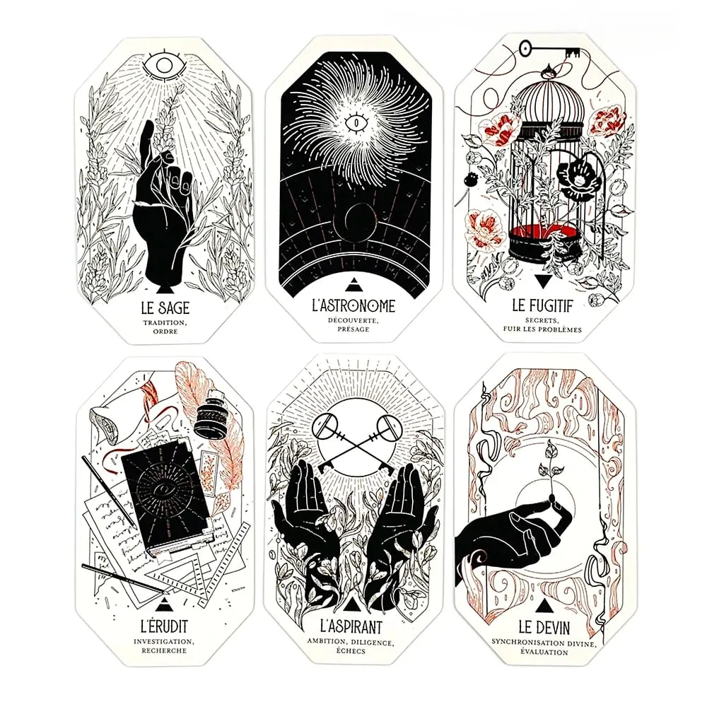 The Citadel A Fantasy Oracle Cards A 60 Octagonal Design Deck French Version Fortune Telling Divination Board Game Cards Game