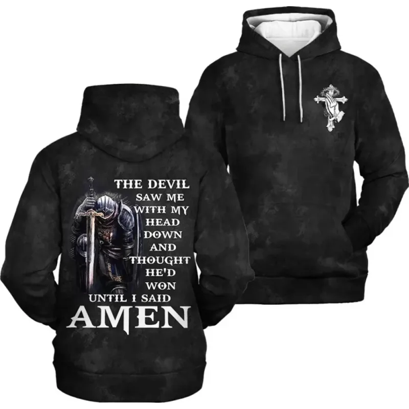 2025 Spring And Autumn God Jesus Graphic Pullovers Animal Lion 3d Printed Hooded Hoodies Sports Casual Daily Unisex Sweatshirts