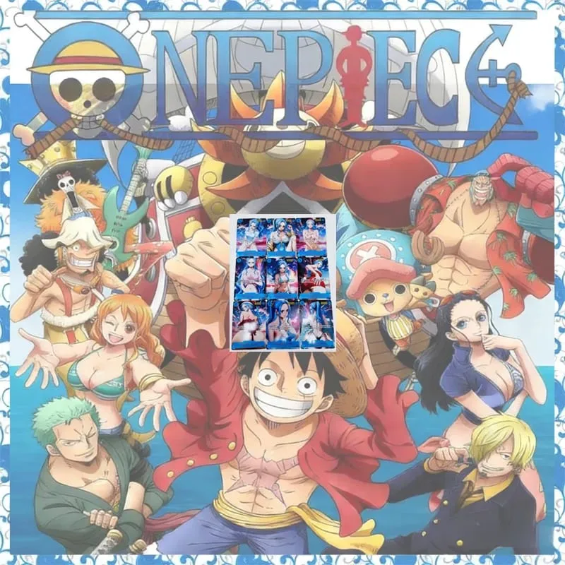 Anime One Piece Diy Color Flash Cards Hancock Perona Nami Robin Yamato Collection Cards Christmas Birthday Gifts Children's Toys
