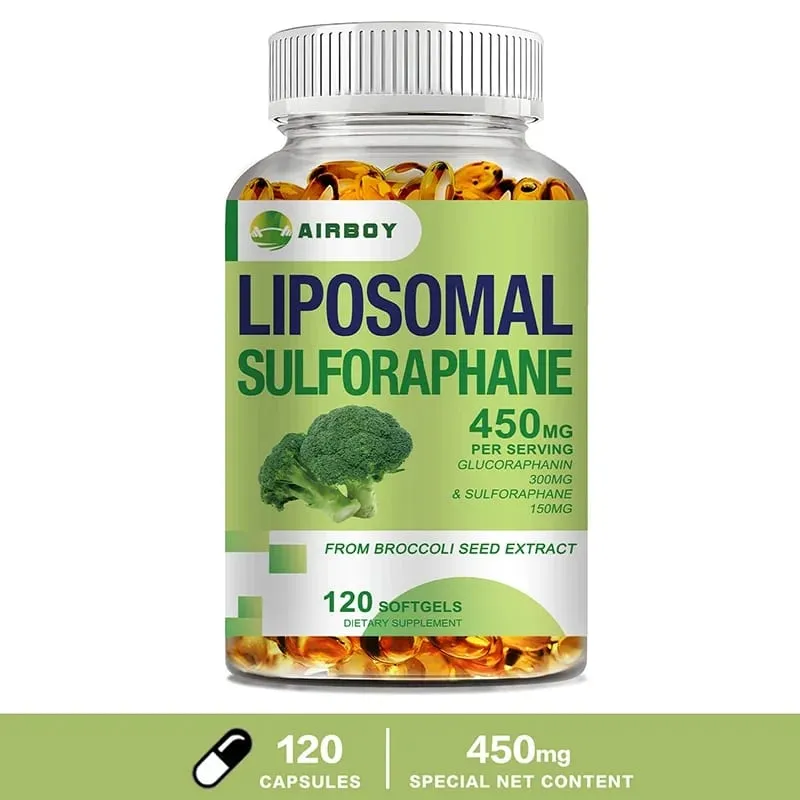Liposomal Sulforaphane 450mg - Antioxidant Heart Supplement Immunity Boosting