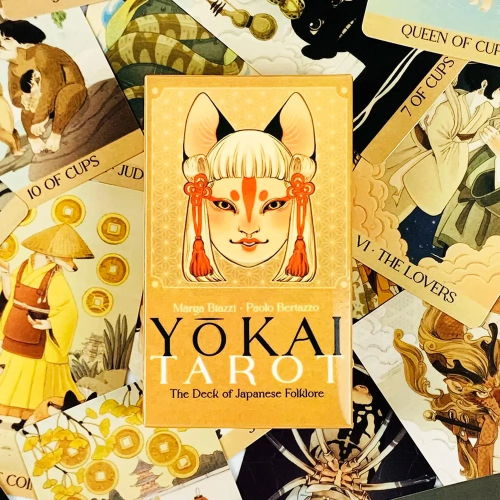 Yokai Tarot Cards Rooted In Japanese Folklore English Version Divination Board Game Family Gathering Party Cards Game Tools