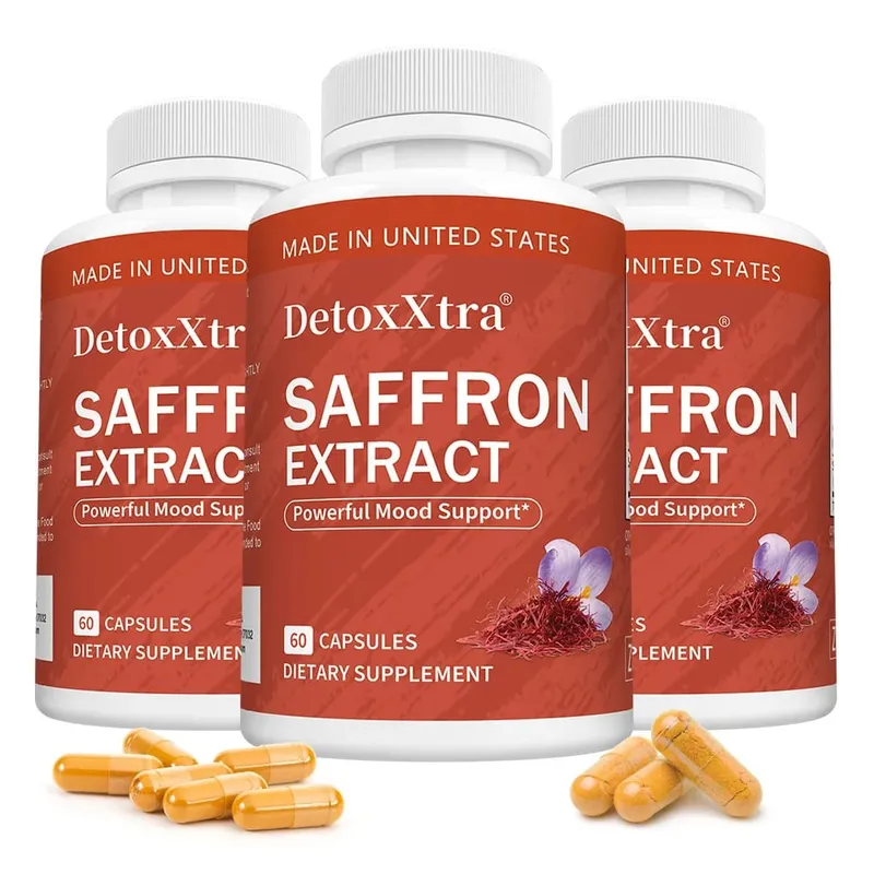 Curcumin Capsules 400mg Plus Saffron and Zinc Relieve Joint and Muscle Fatigue and Benefit Brain Eye and Heart Health