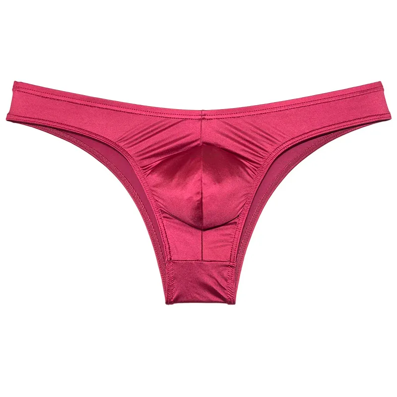 Silky Smooth Bikini Briefs Men's Enhance Pouch Micro Underwear Slip Sexy Beach Briefs Breathable Sissy Panties Pool