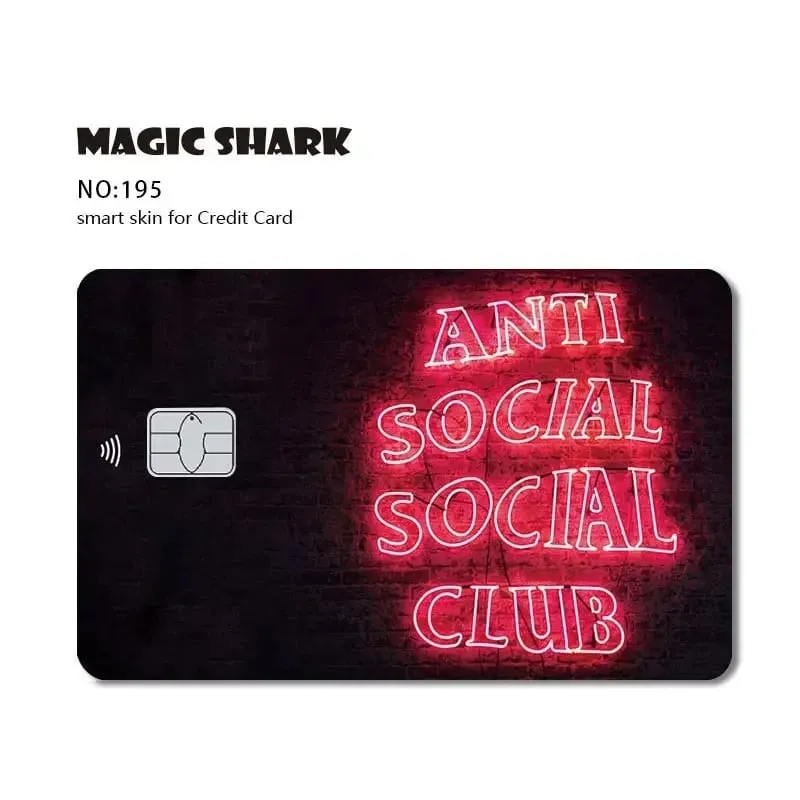 Magic Shark Meme Poke Dog Matte PVC Shockproof Sticker Film Skin Cover for Debit Credit Bank Card No Fade — image 12