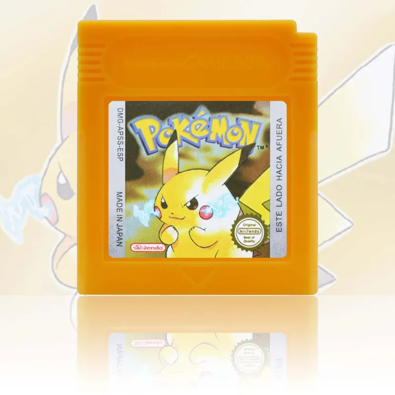 GBA/GBC ESP Version Pokemon Esmeralda/Rojo Fuego/Plata/Cristal Game Cartridge Video Game Console Card High Quality with Battery