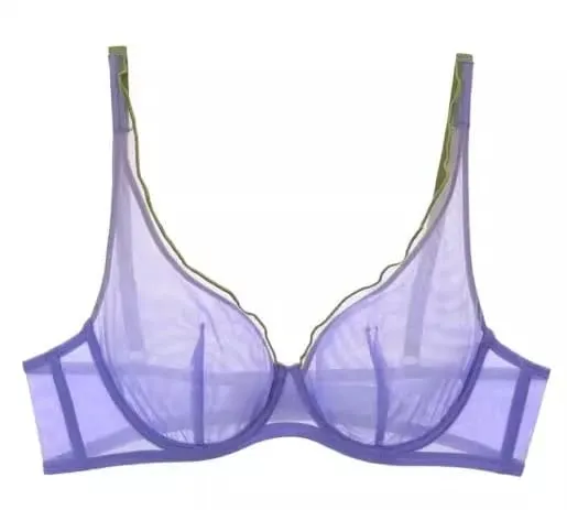 Sophisticated French Minimiser Bra Underwire Support Triangle Cups Non Padded Mesh Lingerie Set For Large Bust MOYISU Panty Set