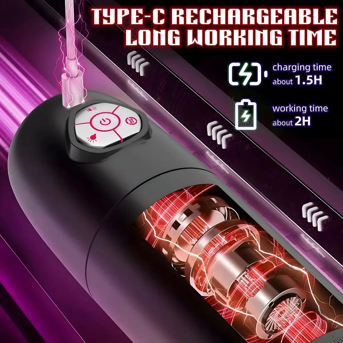 Automatic Male Masturbator Telescopic Rotating Adult Masturbator Cup Penis Pump Vibrator Thrusting Blowjob Sex Toys for Man
