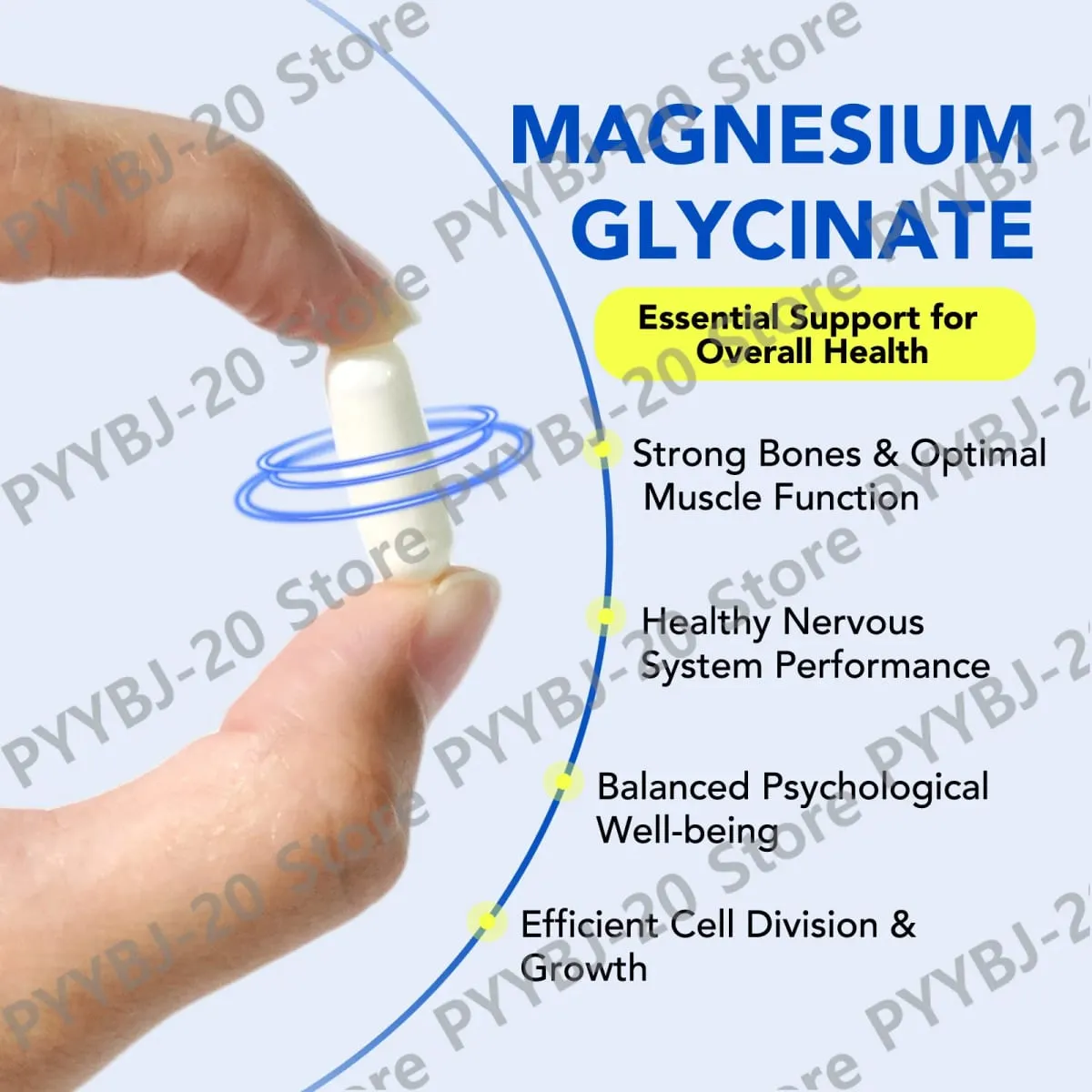 Acentiallabs Magnesium Glycinate 120 Capsules - Pure Organic Vegetarian Supports Bone Health Sleep & Muscle Nerve Support