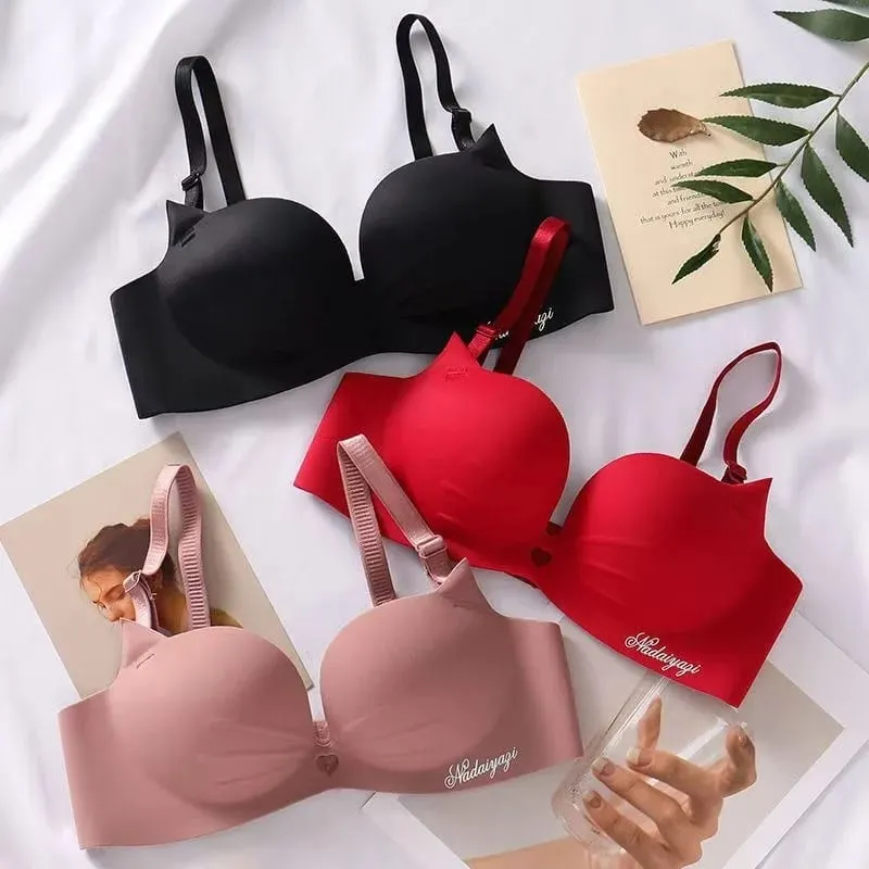 Sexy Hollow Out Bras for Women Lingerie Seamless Wireless Push Up Bra Bralette Comfortable Brassiere Female Underwear Intimates — image 4