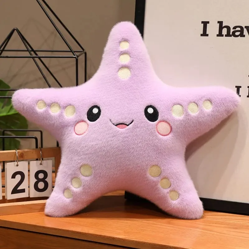 12/43cm Starfish Star Plush Pillow Stuffed Smiling Ocean Animal Colorful Cushion Sofa Chair Decor Present — image 16