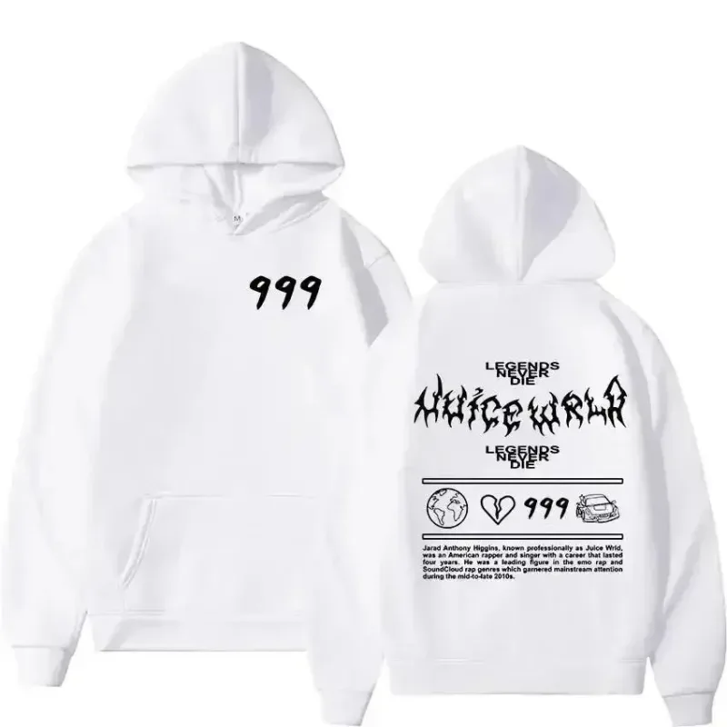 2026 Juice WRLD Men's Hooded Sweatshirt Autumn Fashion Hip Hoo Casual Pullover Unisex Street Style Loose Fit Warm Y2K Trend