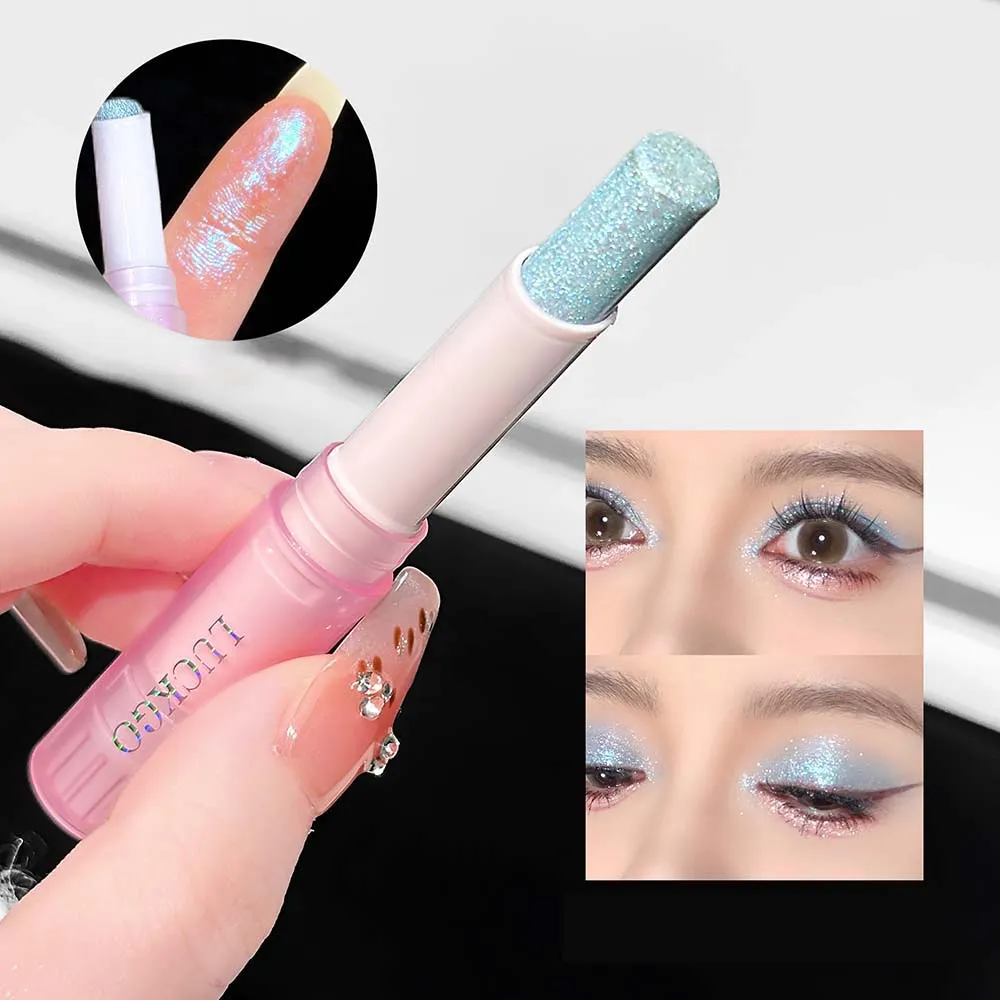 Sparkling Waterproof Eyeshadow Highlighter Pen Blue Diamond Jelly Eyeshadow Stick Glitter Pink Purple Eye Shadow Brighten Makeup — image 6