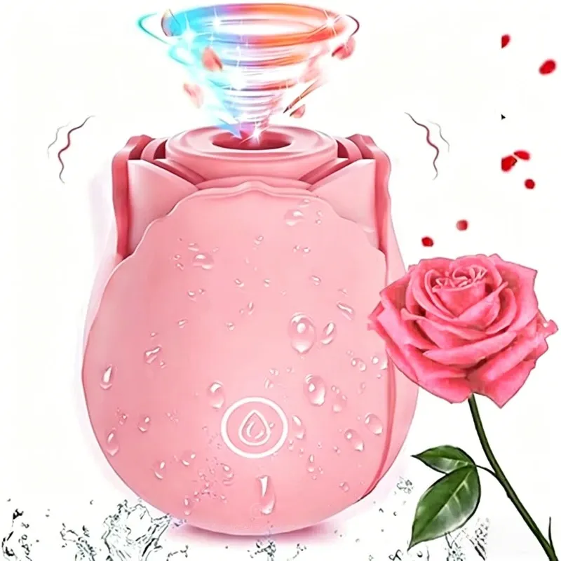 Powerful Clitoral Sucking Dildo Vibrator Female Rose Clitoris Nipple Stimulator G Spot Vagina Massager Adult Sex Toys for Women