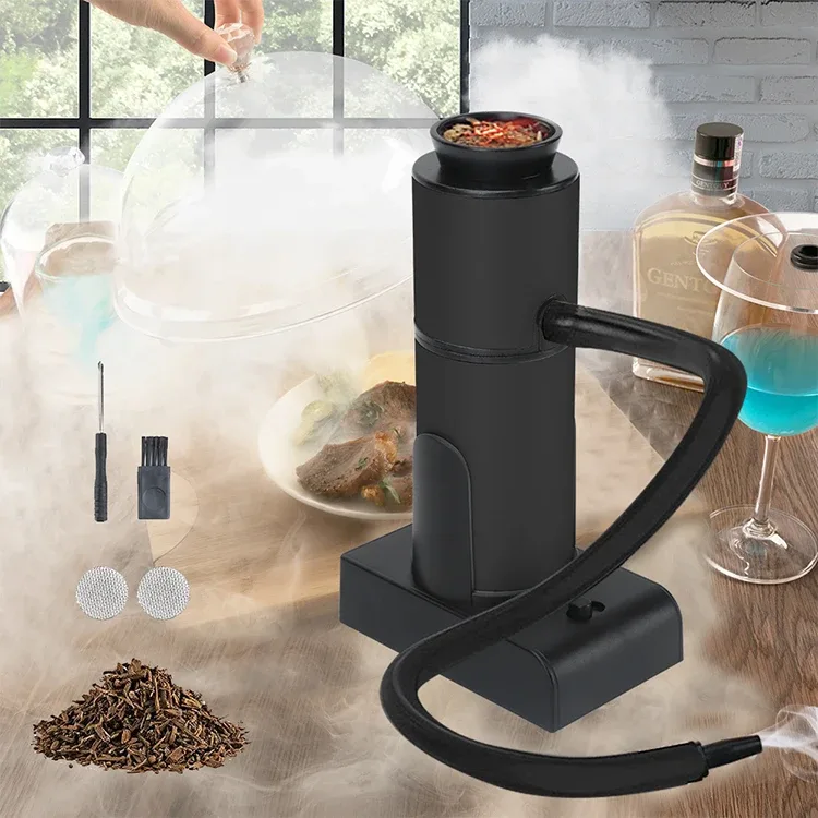 Smoking Gun Smoke Infuser Portable Cold Smoke Generator Molecular Cuisine Food Meat Smoker Cooking Tool for BBQ Grill Barbecue