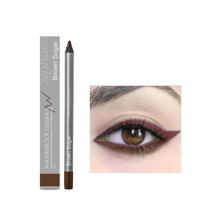 Waterproof Eyeliner Pen Natural Outline Line Quick-Drying Beginner-Friendly Eye Makeup Anti Smudge Eyeliner Eyes Makeup Cosmetic