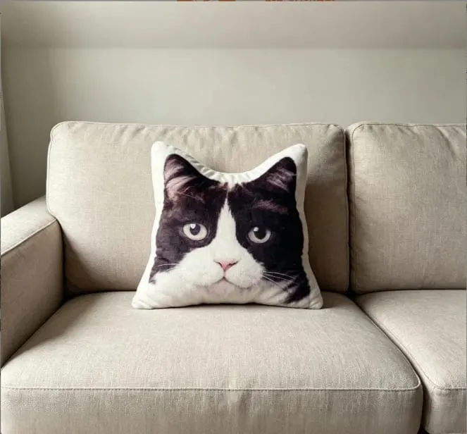 3D printed simulation dog pillow funny pet shaped pillow living room bedroom soft decoration personalized holiday gift
