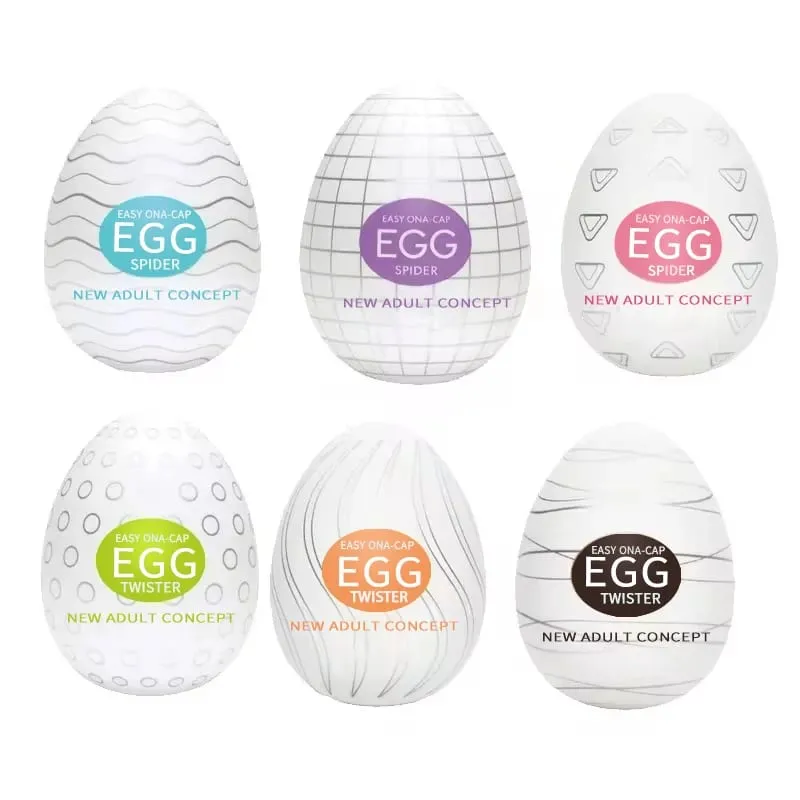 Mini Male Masturbation Eggs Egg-Shaped Male Penis Massager Soft Silicone Pocket-Sized Intimate Care Device Adult Sex Toys