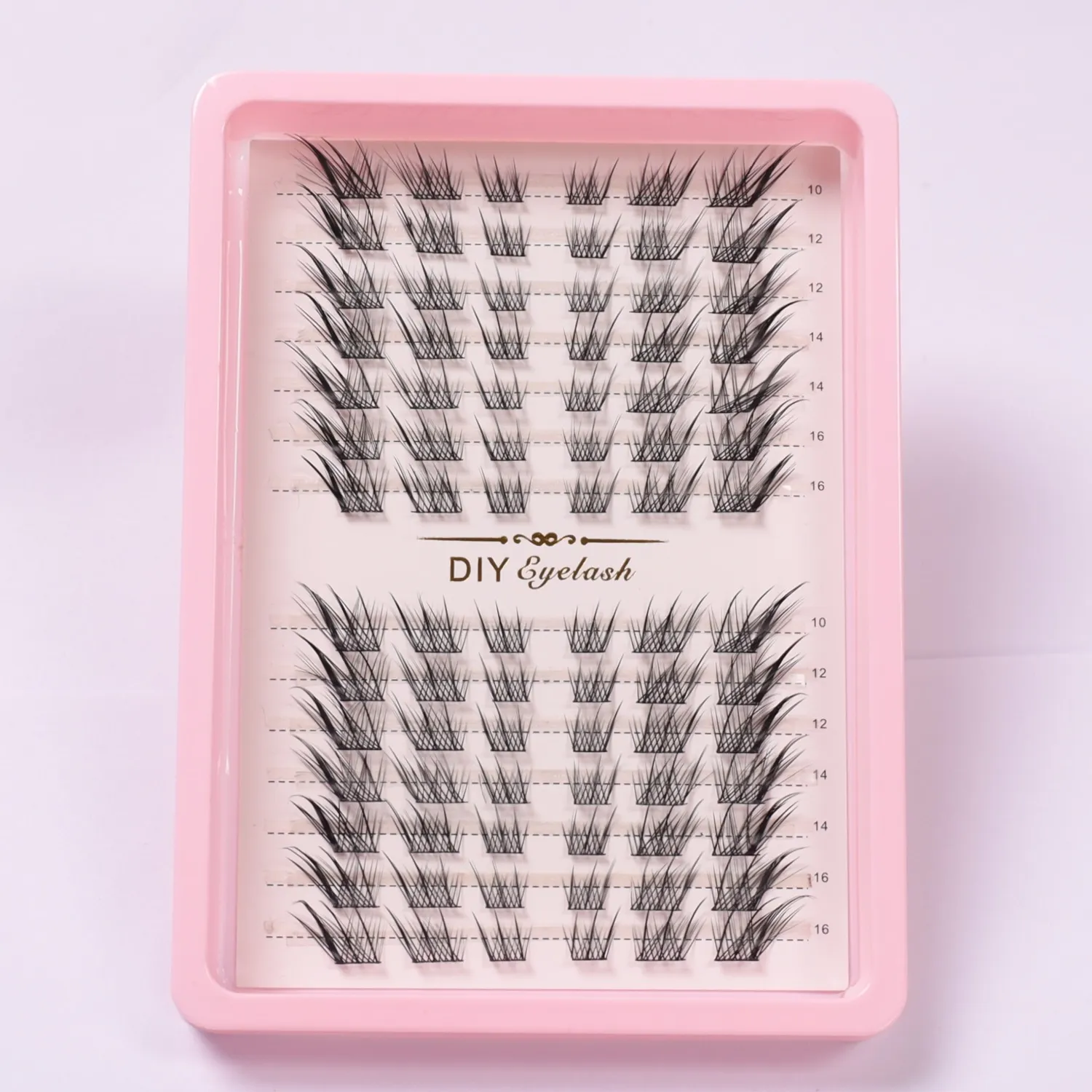 Fox Eye Effect Fluffy False Eyelashes Reusable DIY Segmented Thick Winged Lash Extension Daily Use — image 6