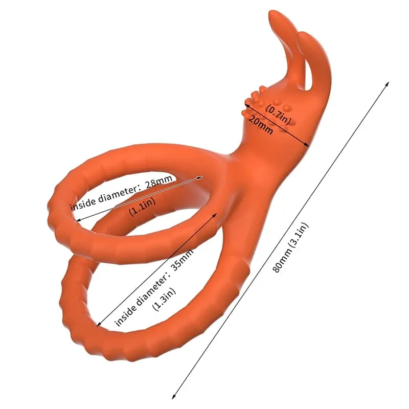 Silicone Semen Lock Ring Male Penis Ring Adjustable Delay Ejaculation Lasting Scrotum Lock Ring Sex Toys for Men Adult Products