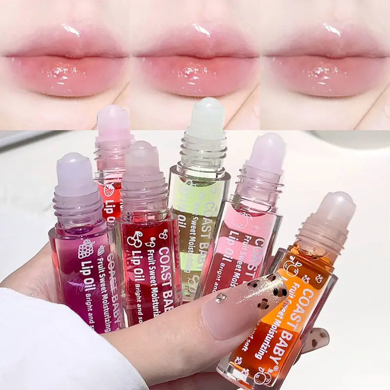 1 Pcs Long Lasting Hydrating Moisturizing Jelly Water Gloss Mirror Lip Gloss Transparent Colorless Lips Care Lip Oil Cosmetics
