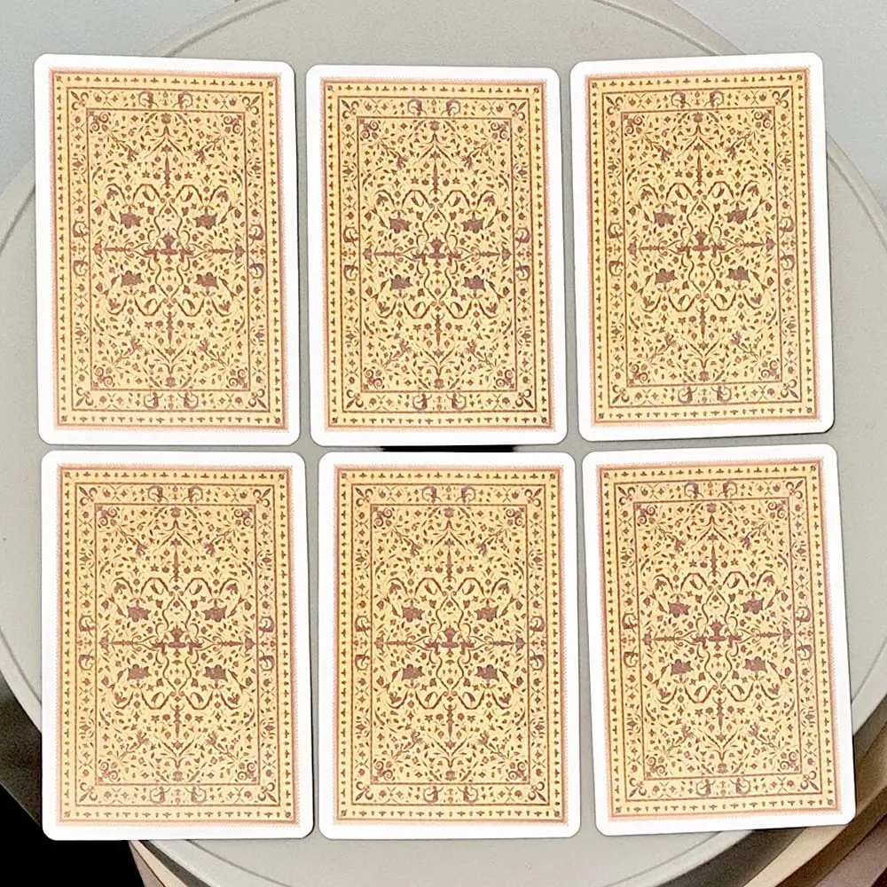 Sibilla Indovina Oracle Cards 10,5 * 6 cm Vintage 52 cartes Divination Deck - Style victorien multilingue