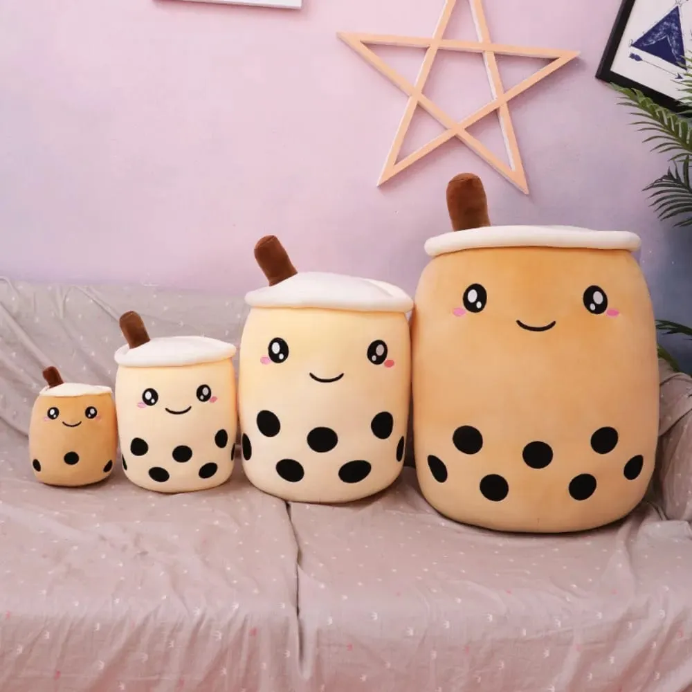 Nový 25/35 cm Bubble Tea Polštář Soft Cushion Polštář Boba Polštář Home Decor